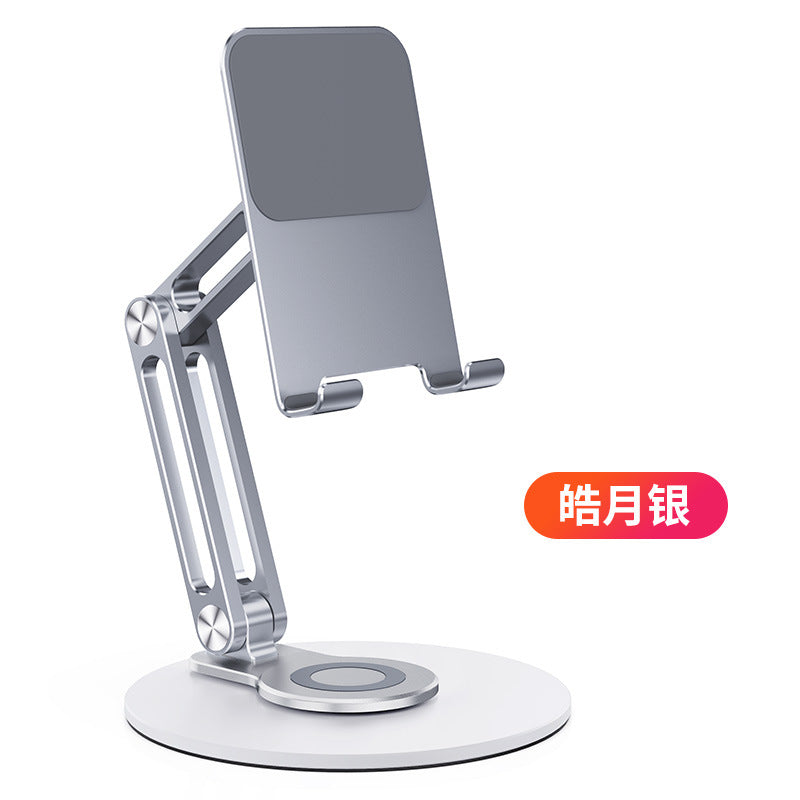 360° Rotating Phone & Tablet Stand — Foldable Aluminum Desk Holder