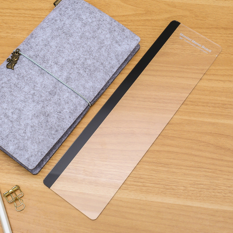 Monitor Memo Board — Clear Acrylic Sticky Note Panel for Your Screen