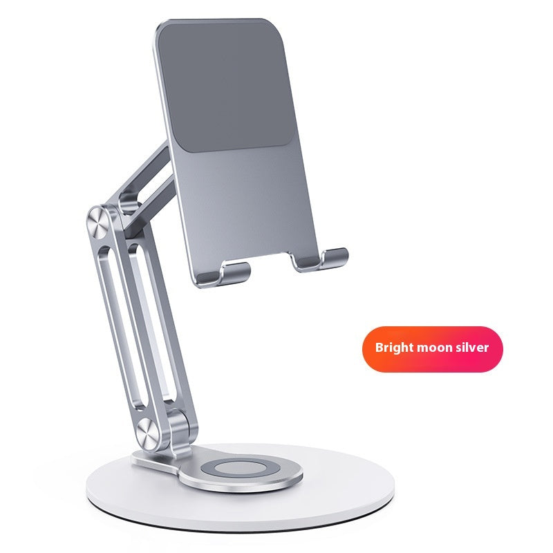 360° Rotating Phone & Tablet Stand — Foldable Aluminum Desk Holder